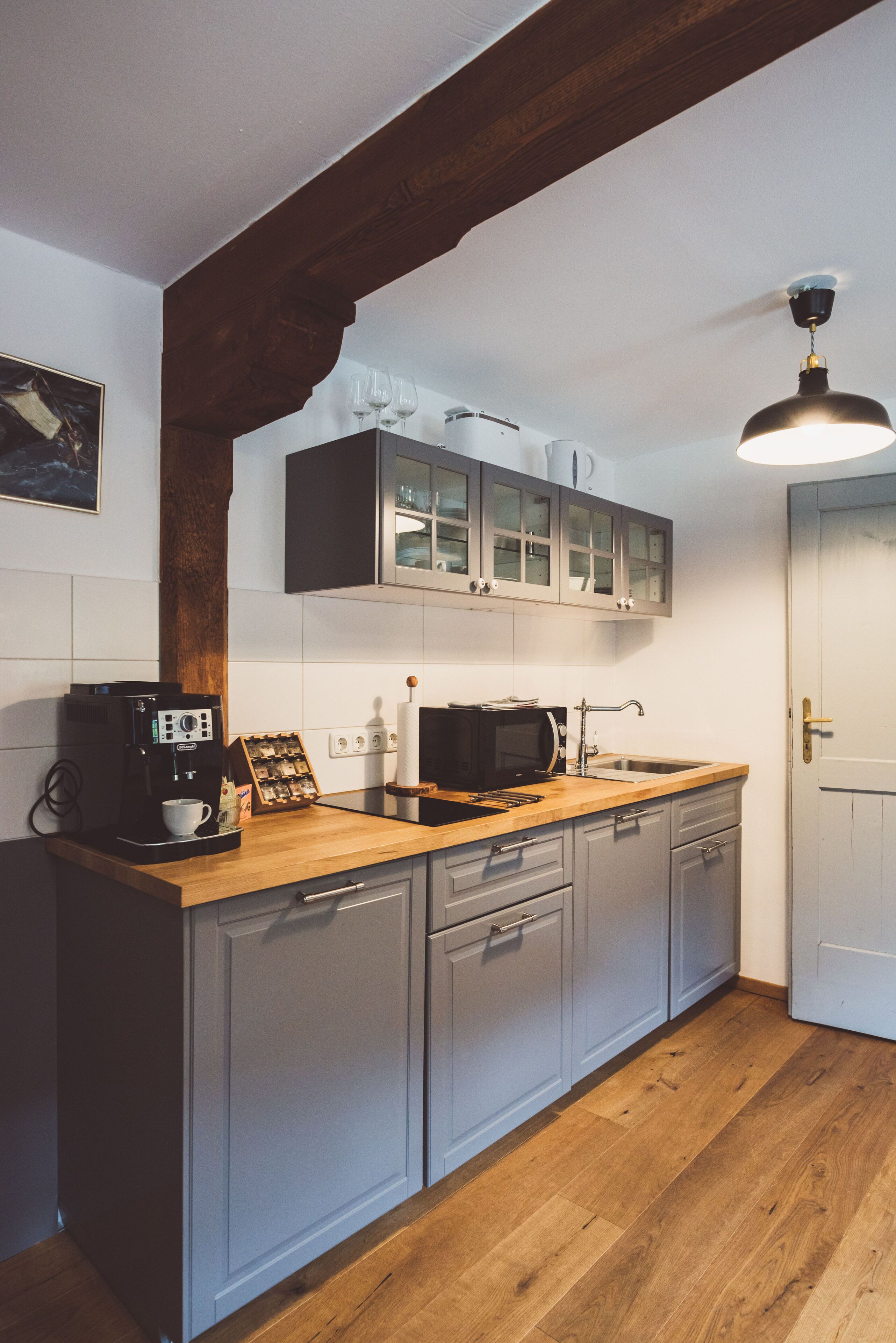 Luxury-Apartment, 1 King-Bett und Schlafsofa, Nichtraucher, Bergblick | Eigene Küche | Espressomaschine, Wasserkocher mit Kaffee-/Teezubehör, Kühlschrank
