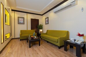 Apartment, 2 Bedrooms (Diplomatic) | Living area | TV - Platinum Seventy Serviced Apartments (Jeddah)