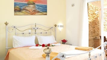 Economy Double or Twin Room, Sea View, Ground Floor | In-room safe, iron/ironing board, free WiFi, bed sheets