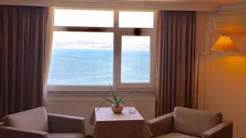 Double Room, Sea View | Living area | LCD TV