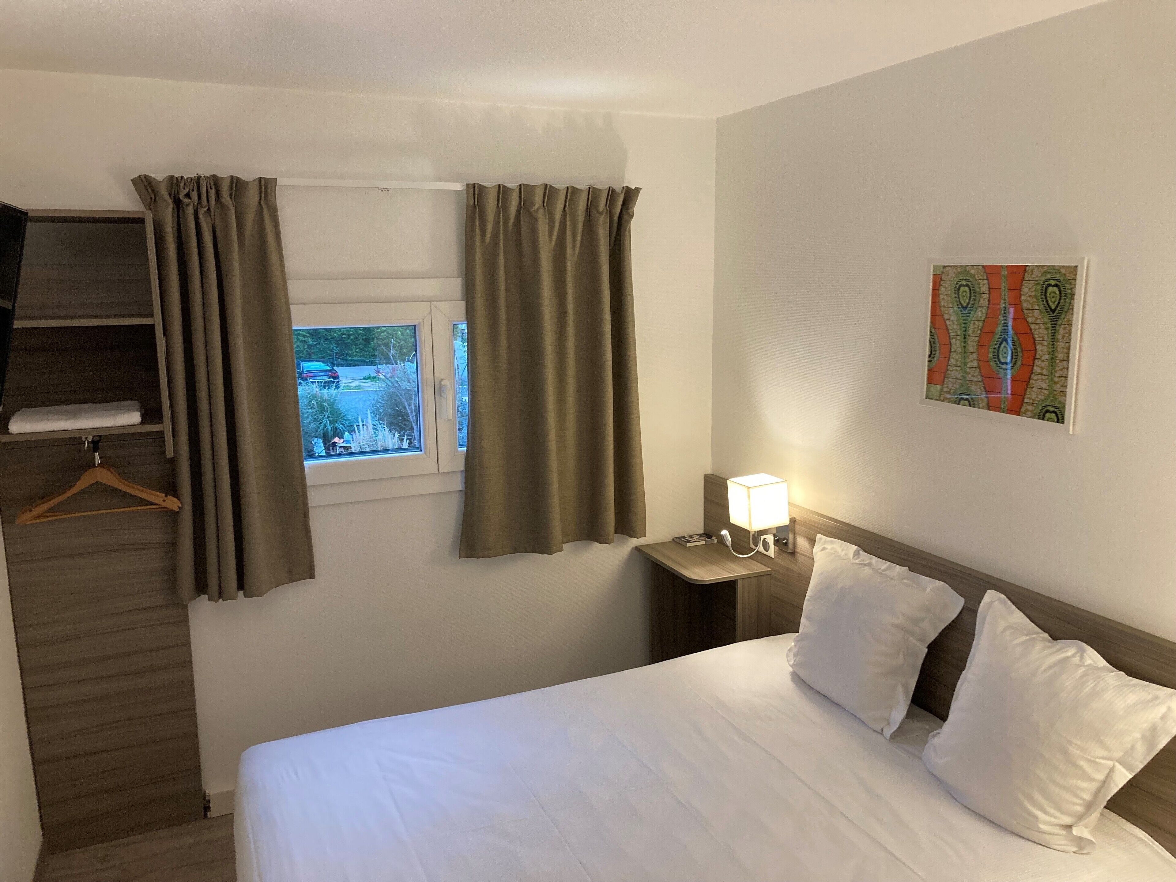 double room | desk, blackout curtains, soundproofing, iron/ironing board