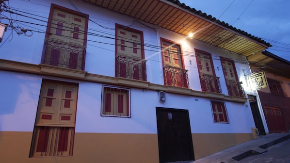 Front of property – evening/night