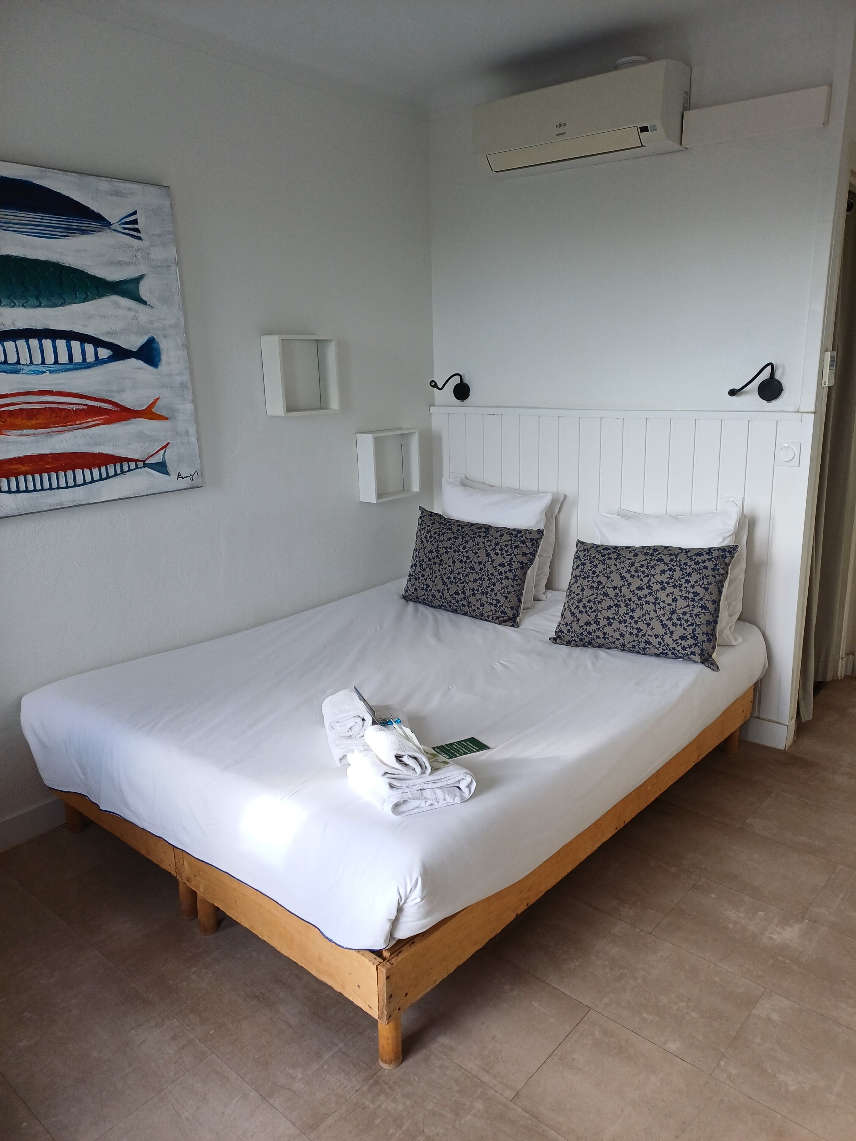 Panoramic Double Room, 1 Double Bed, Balcony, Sea View | Iron/ironing board (on request), WiFi (free), bed sheets