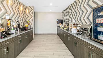 Free daily buffet breakfast