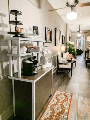 Coffee service - The Loft on the Square Guest Suites (Magnolia)