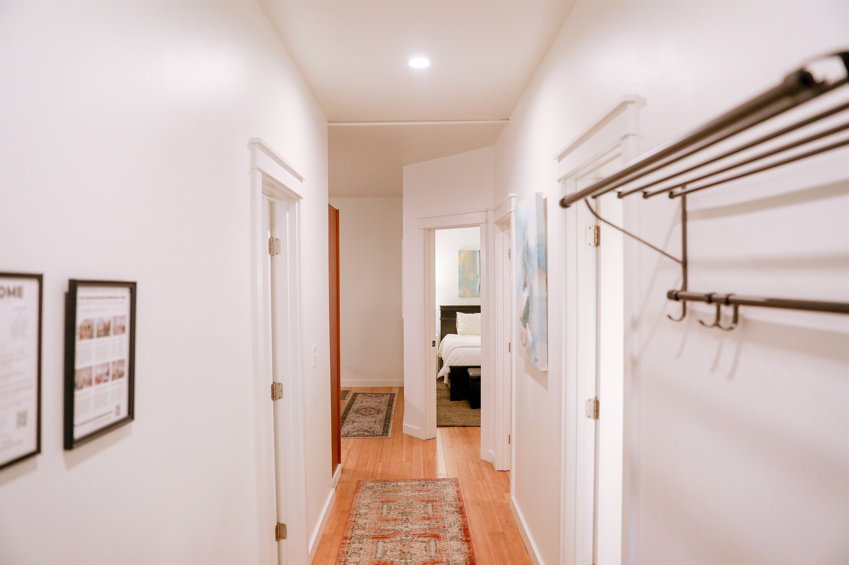 2 bedrooms, desk, iron/ironing board, travel cot