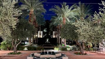 Outdoor banquet area