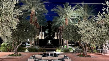 Outdoor banquet area