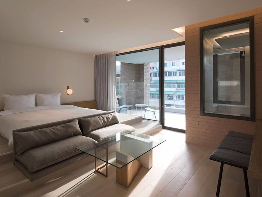 Premium bedding, down comforters, memory foam beds, in-room safe