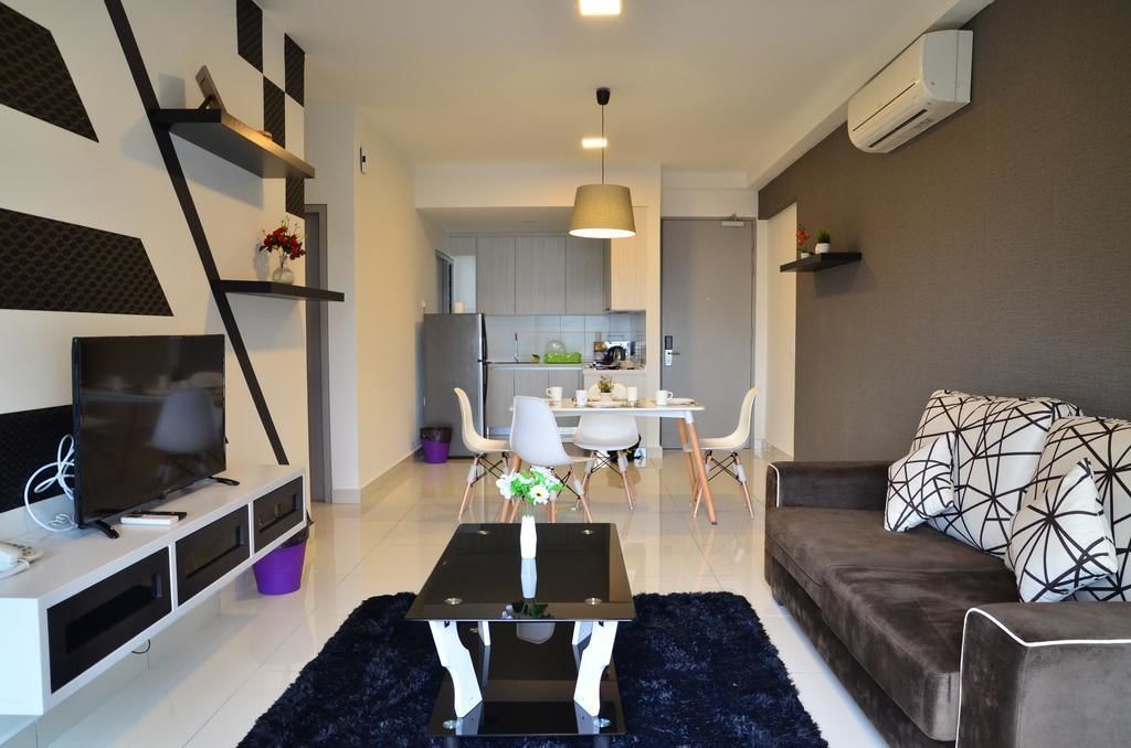 40-inch flat-screen TV with cable channels, LED TV