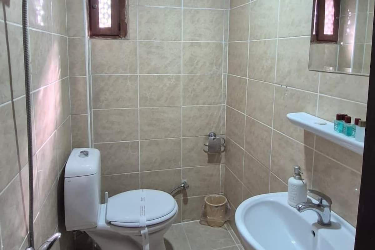 shower, free toiletries, hair dryer, slippers