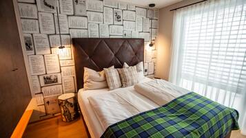 Exclusive-Chalet, 2 Schlafzimmer | 2 Schlafzimmer, Schreibtisch, schallisolierte Zimmer