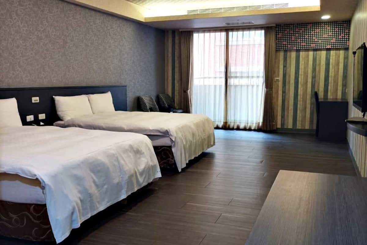 family quadruple room | desk, blackout curtains, free wifi, bed sheets