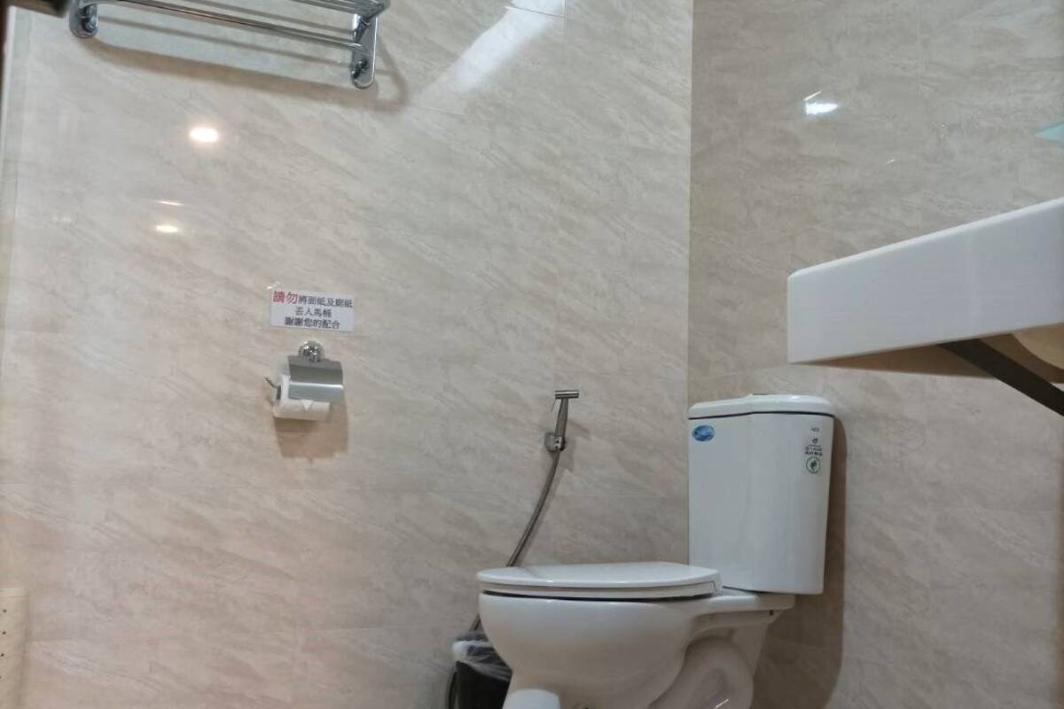 family quadruple room | bathroom | shower, rainfall showerhead, hair dryer, towels