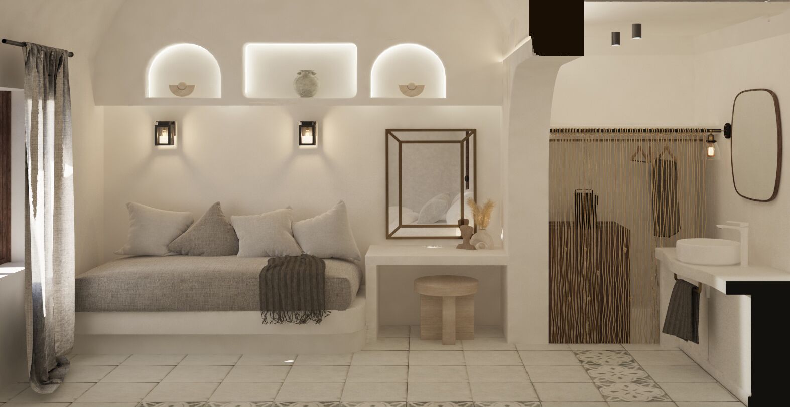 deluxe double room, hot tub, sea view | 1 bedroom, in-room safe, iron/ironing board, free wifi