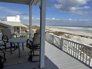 House, 4 Bedrooms | Outdoor dining - Ocean Front Beach  Walking Distance To Flagler 4 Bedroom Home by RedAwning (New Smyrna Beach)