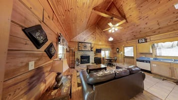 Cabin, 1 Bedroom | Living area