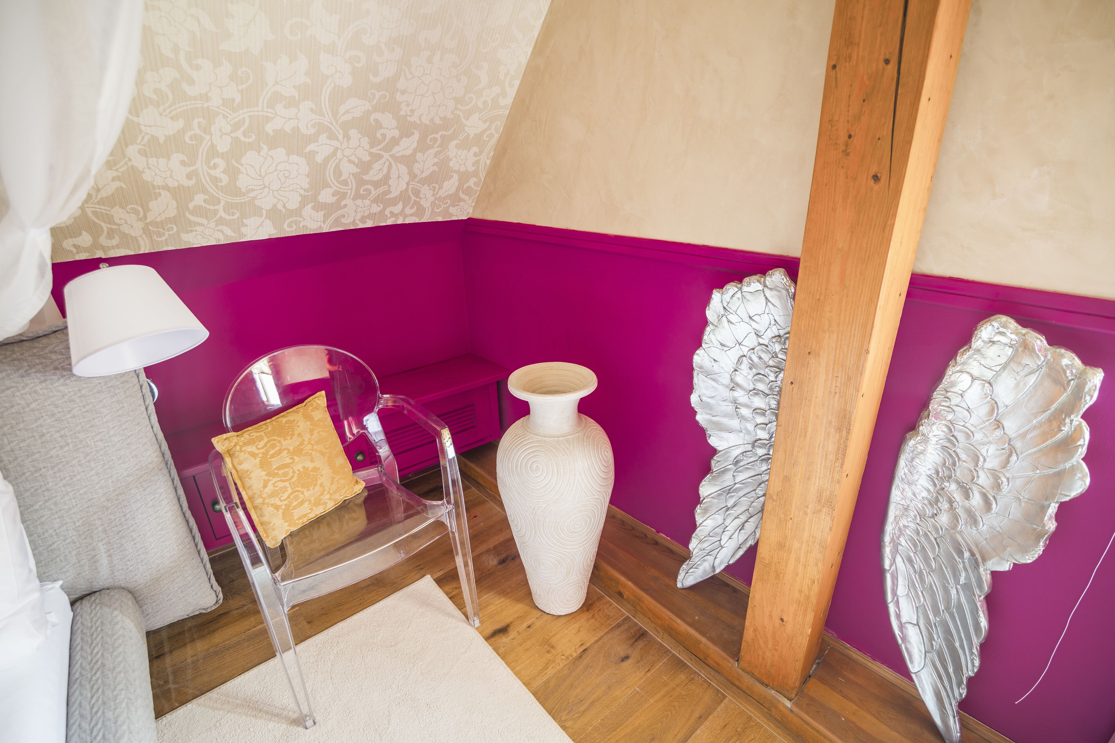 deluxe double room (castle view) | 1 bedroom, in-room safe, iron/ironing board, free wifi