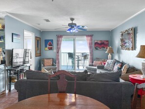 Condo, 3 Bedrooms | Living area | DVD player - Highview (Sunseekers 7) - 3 Br condo by RedAwning (Santa Rosa Beach)