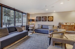 Studio | Living area | Flat-screen TV, video-game console, DVD player, computer