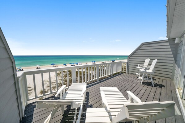 Balcony view - Three Steps to the Beach - 2 Br townhouse by RedAwning (Panama City Beach)
