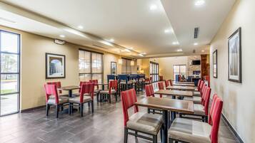 Free daily buffet breakfast