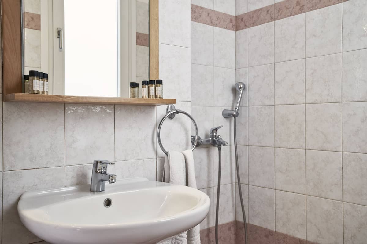 free toiletries, hair dryer, towels, soap