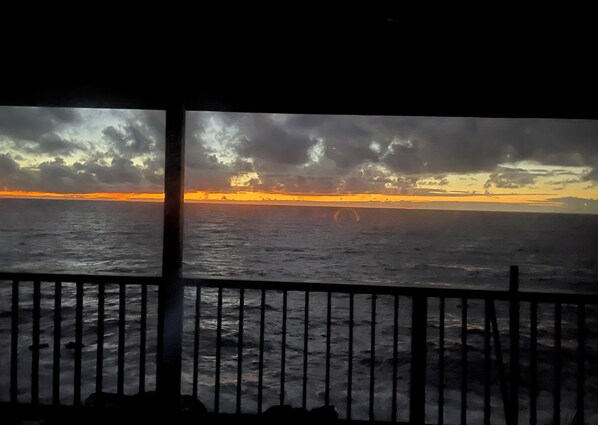 Enjoy breathtaking ocean views from this elevated balcony.