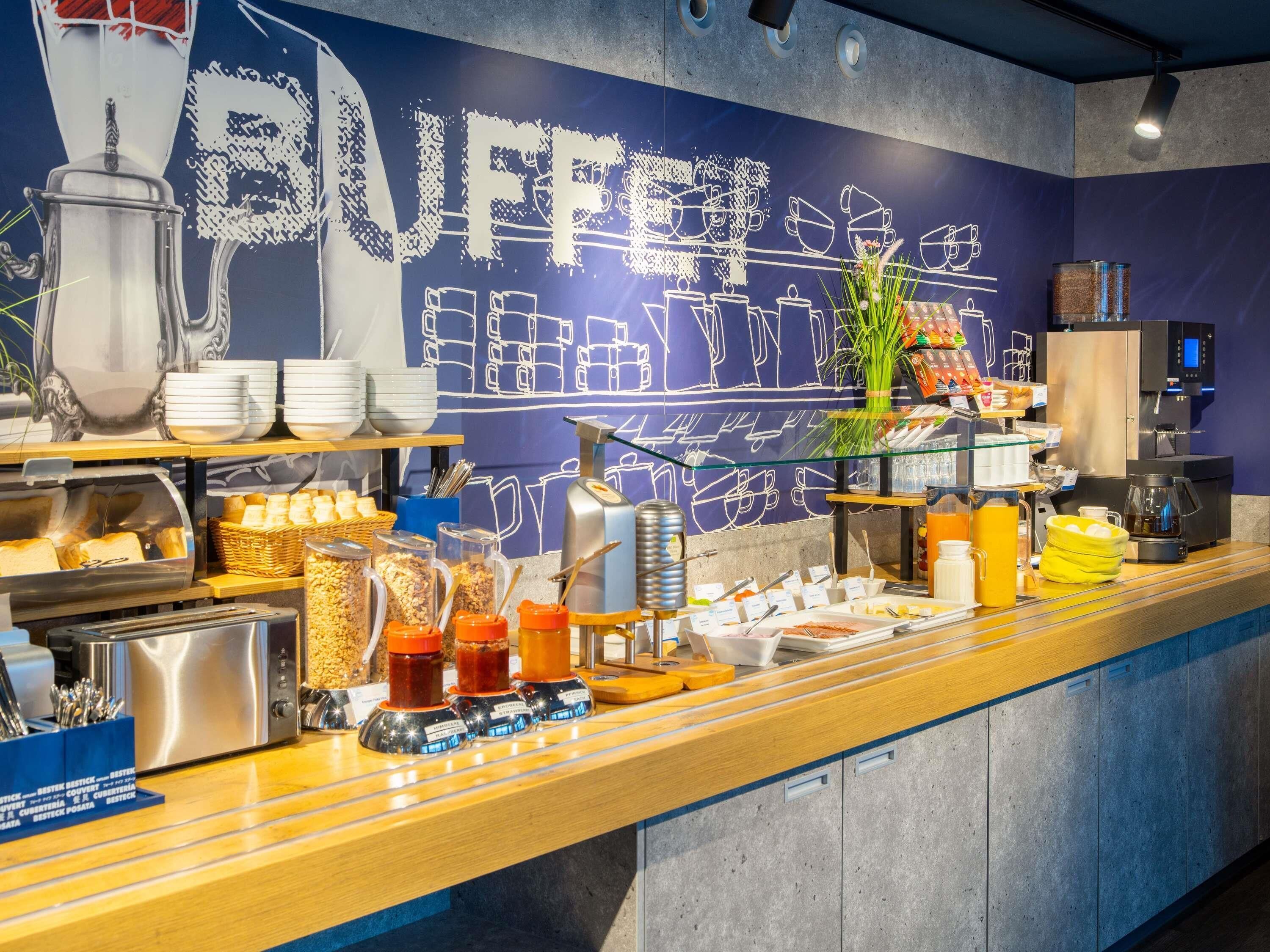Daily buffet breakfast (EUR 12 per person)
