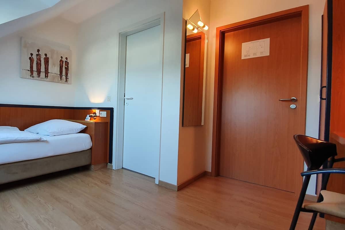Business eenpersoonskamer | 1 slaapkamer, hypoallergeen beddengoed, een bureau, een laptopwerkplek