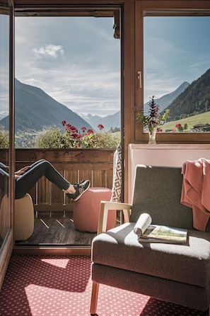 Doppelzimmer Gletscherblick | 1 Schlafzimmer, Allergikerbettwaren, Daunenbettdecken, Zimmersafe