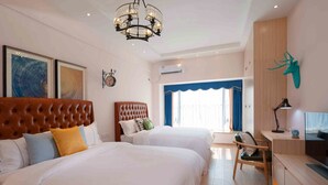 ห้องดีลักซ์ทวิน | โต๊ะทำงาน, ผ้าม่านกันแสง, Wi-Fi ฟรี