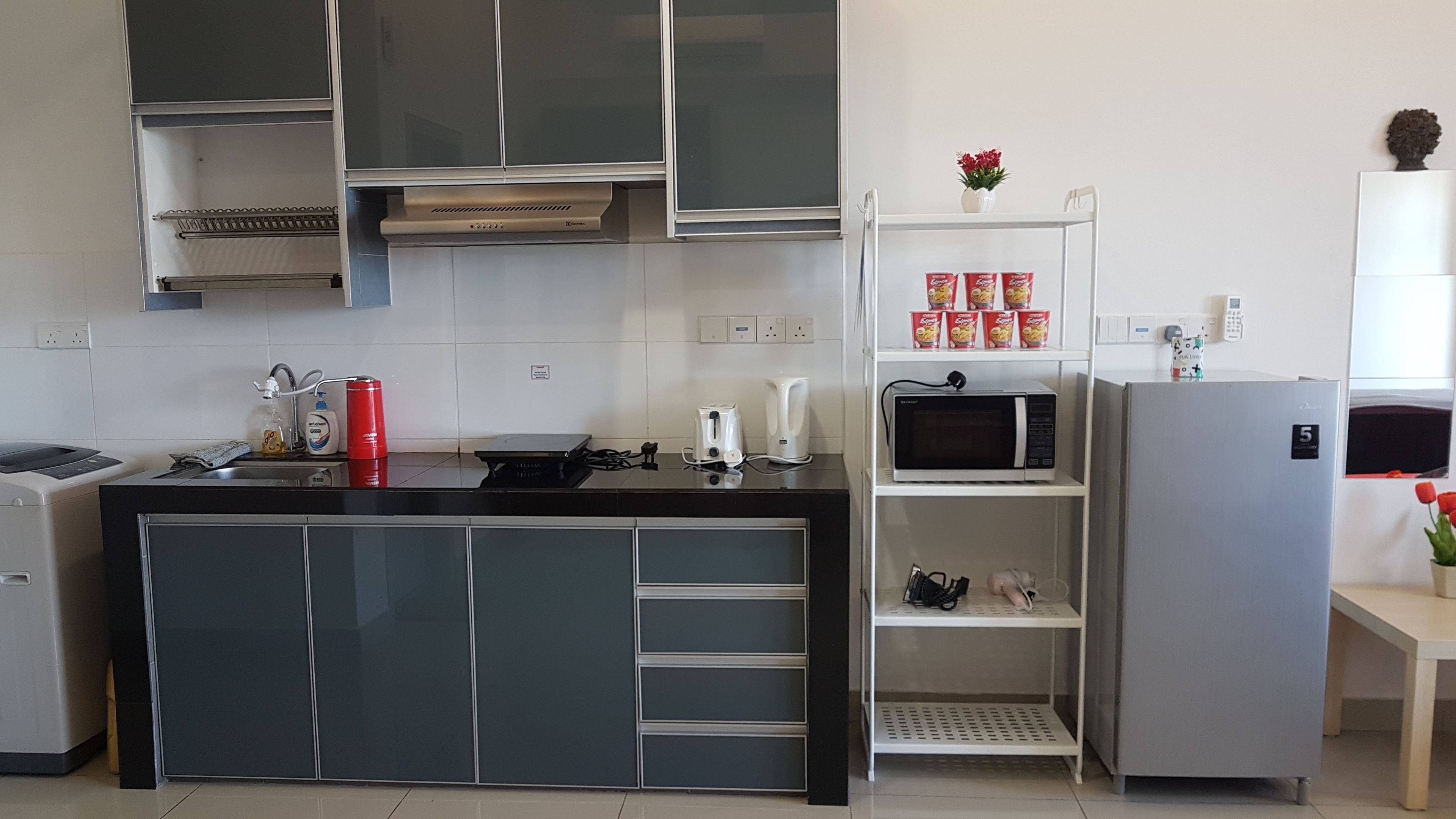 studio, balcony | private kitchenette | full-sized fridge, microwave, stovetop, toaster