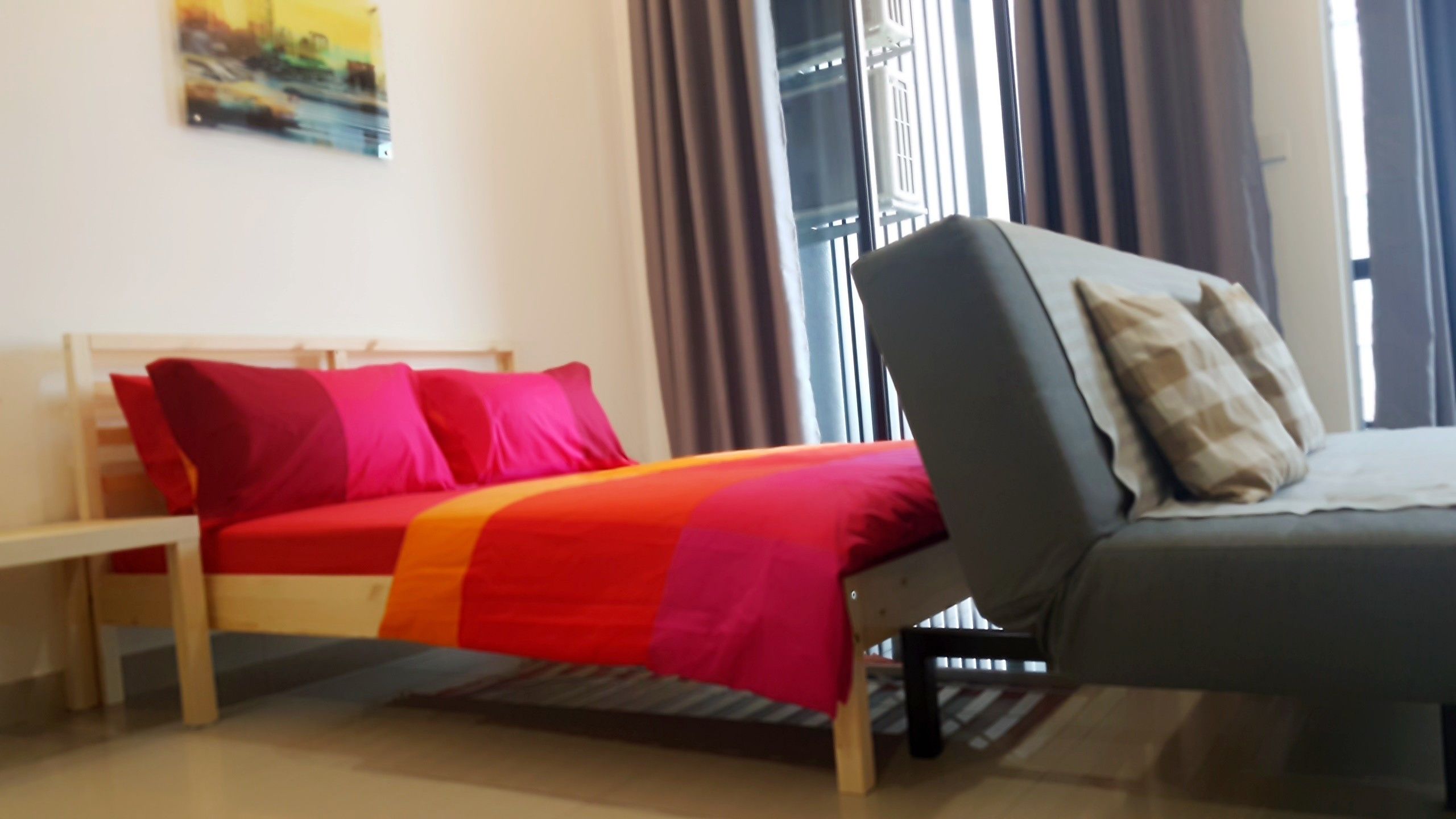 studio, balcony | individually decorated, individually furnished, desk, laptop workspace