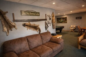 TV connectée, cheminée, livres