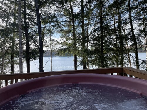Sunset Beach Chalet with Hot Tub & Fire Pit Near Hiking, Skiing & Snowmobiling