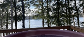 Sunset Beach Chalet with Hot Tub & Fire Pit Near Hiking, Skiing & Snowmobiling