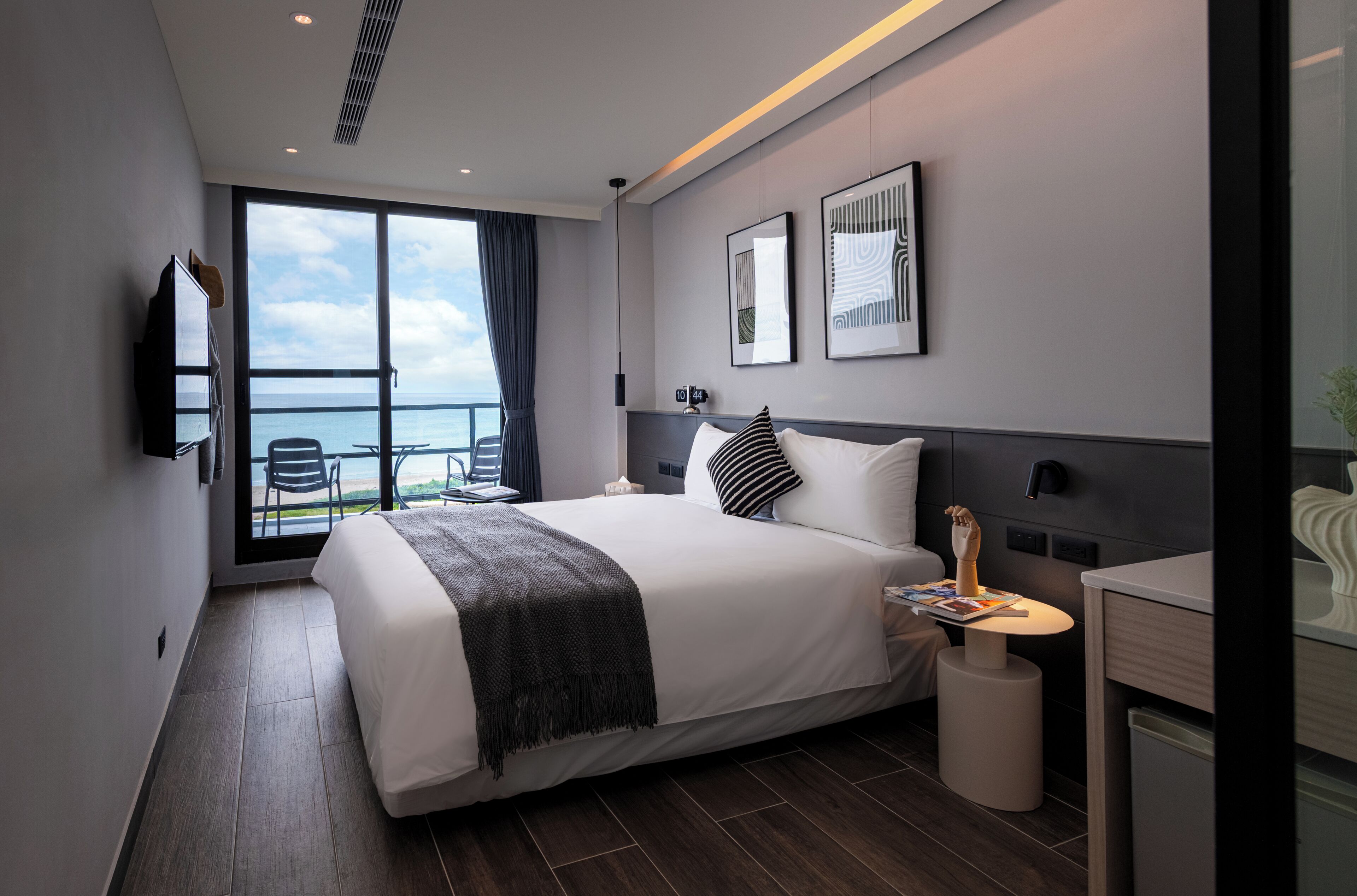 标准双人房, 海洋景观 (A) | 遮光窗帘、免费 WiFi、床单