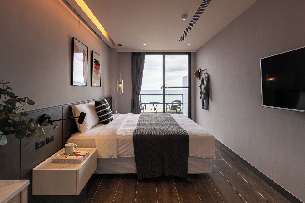 Dobbeltrom – standard, havutsikt (B) | Blendingsgardiner, wi-fi (inkludert) og sengetøy