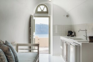 Villa Deluxe, 1 chambre, bain à remous, vue mer | Cuisine privée