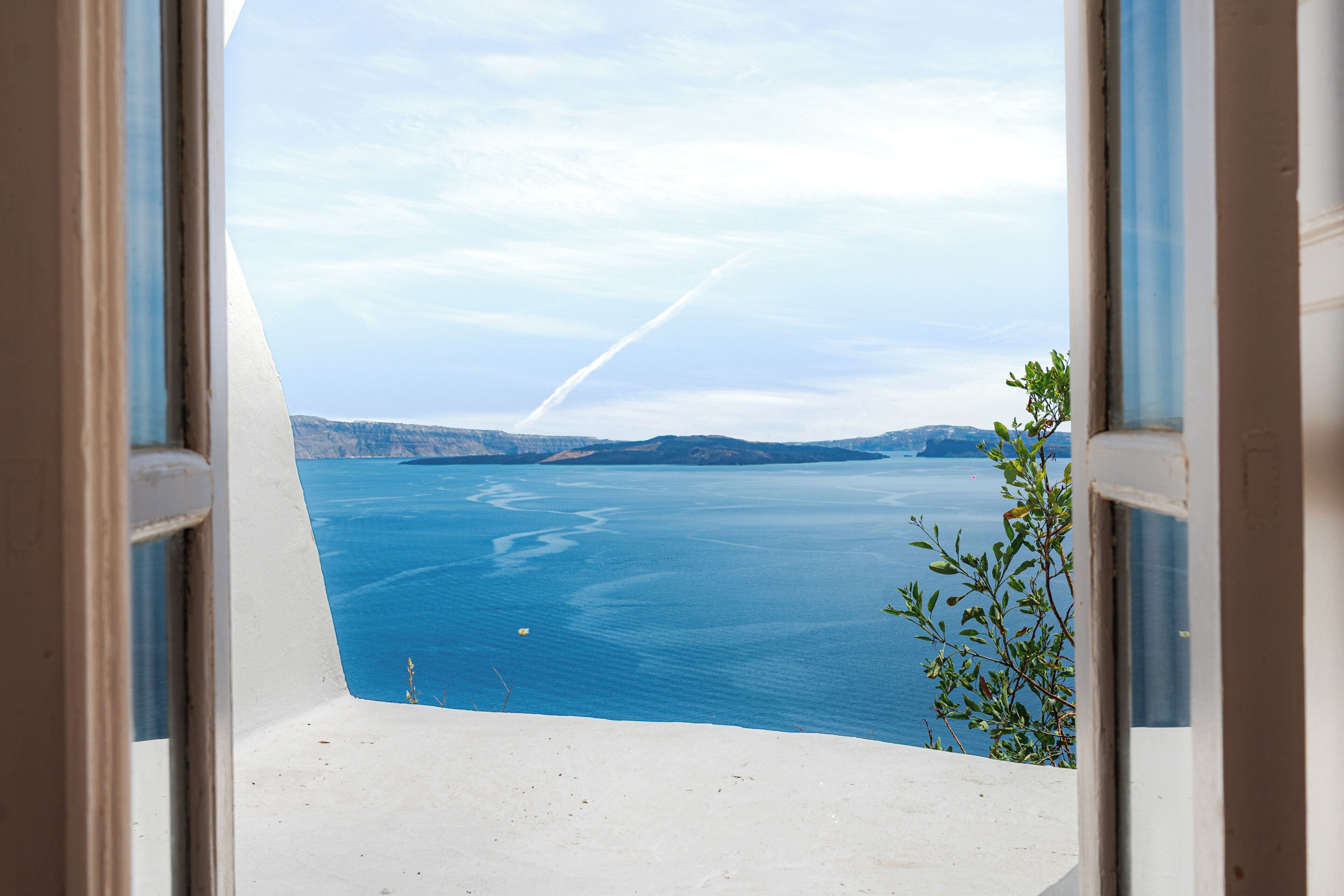 Cave Traditional Villa, Jetted Tub, Sea View | Vue de la chambre