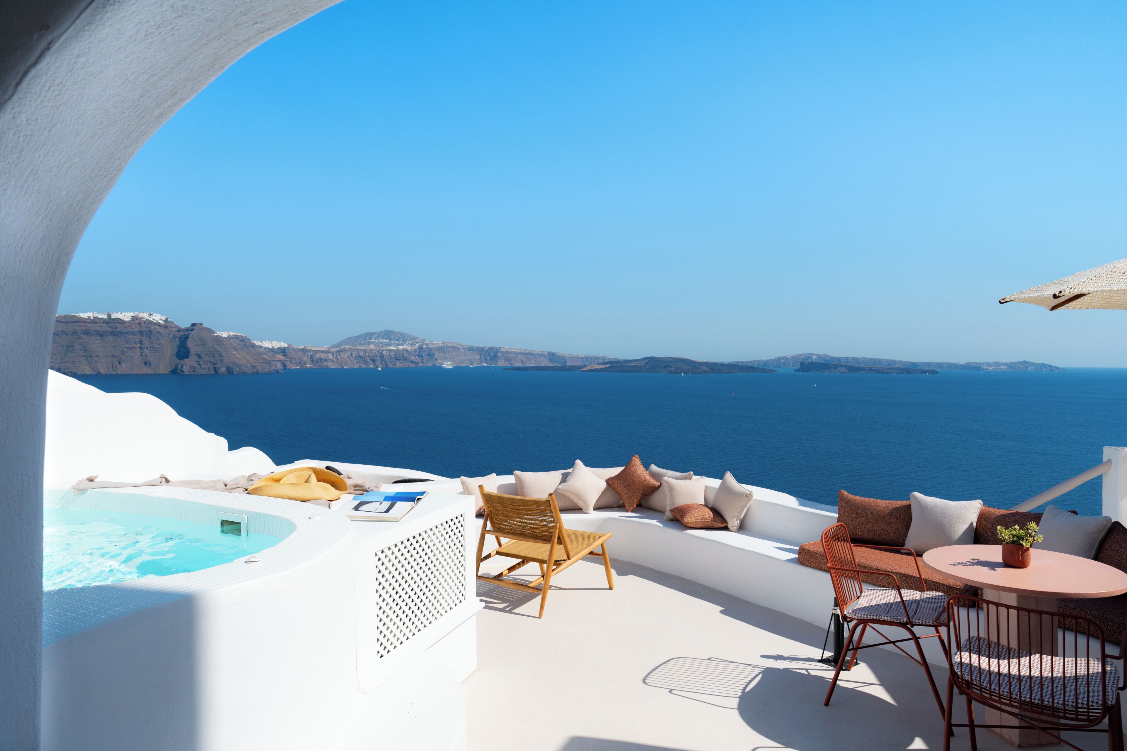 Senior-Villa, Whirlpool, Meerblick | Terrasse/Patio