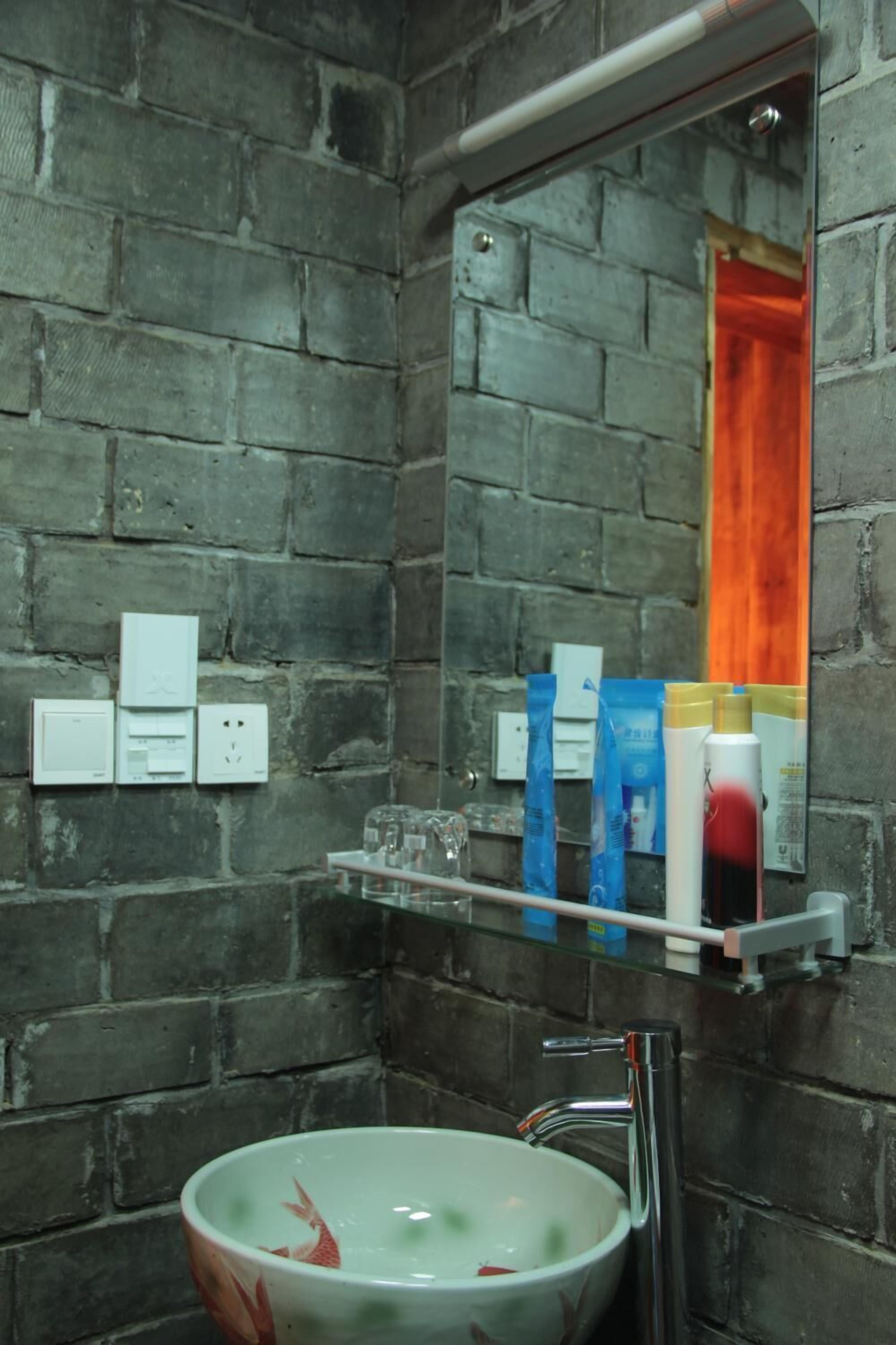 Shower, free toiletries, hair dryer, slippers