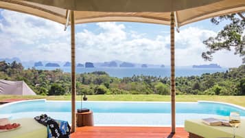 Panoramic Tent, 1 Bedroom, Private Pool, Ocean View | Infinity pool | Outdoor pool, pool loungers