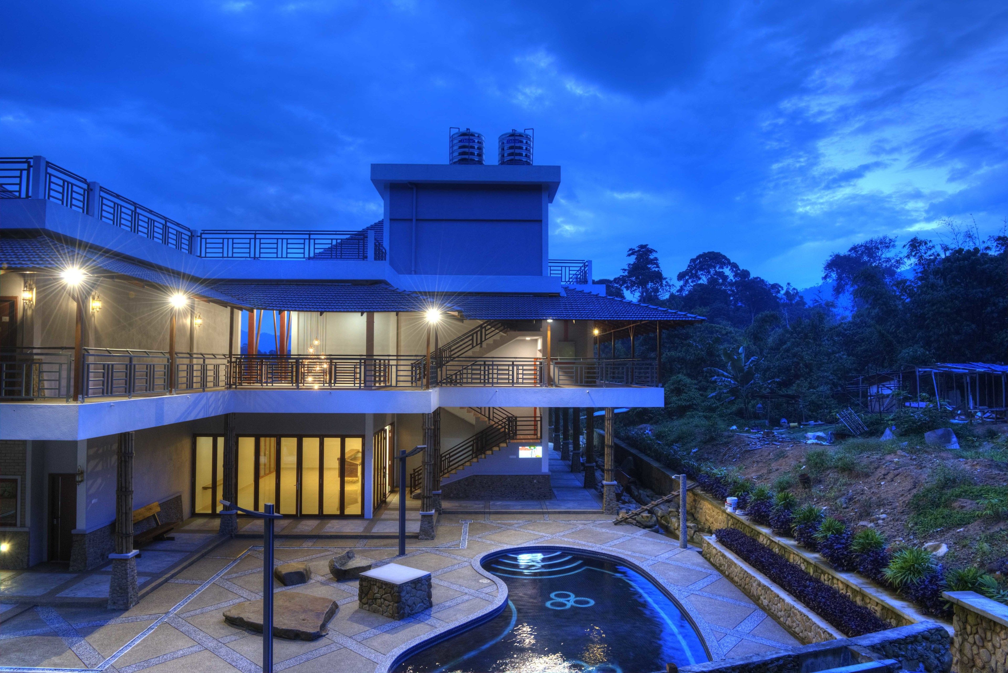 front of property – evening/night