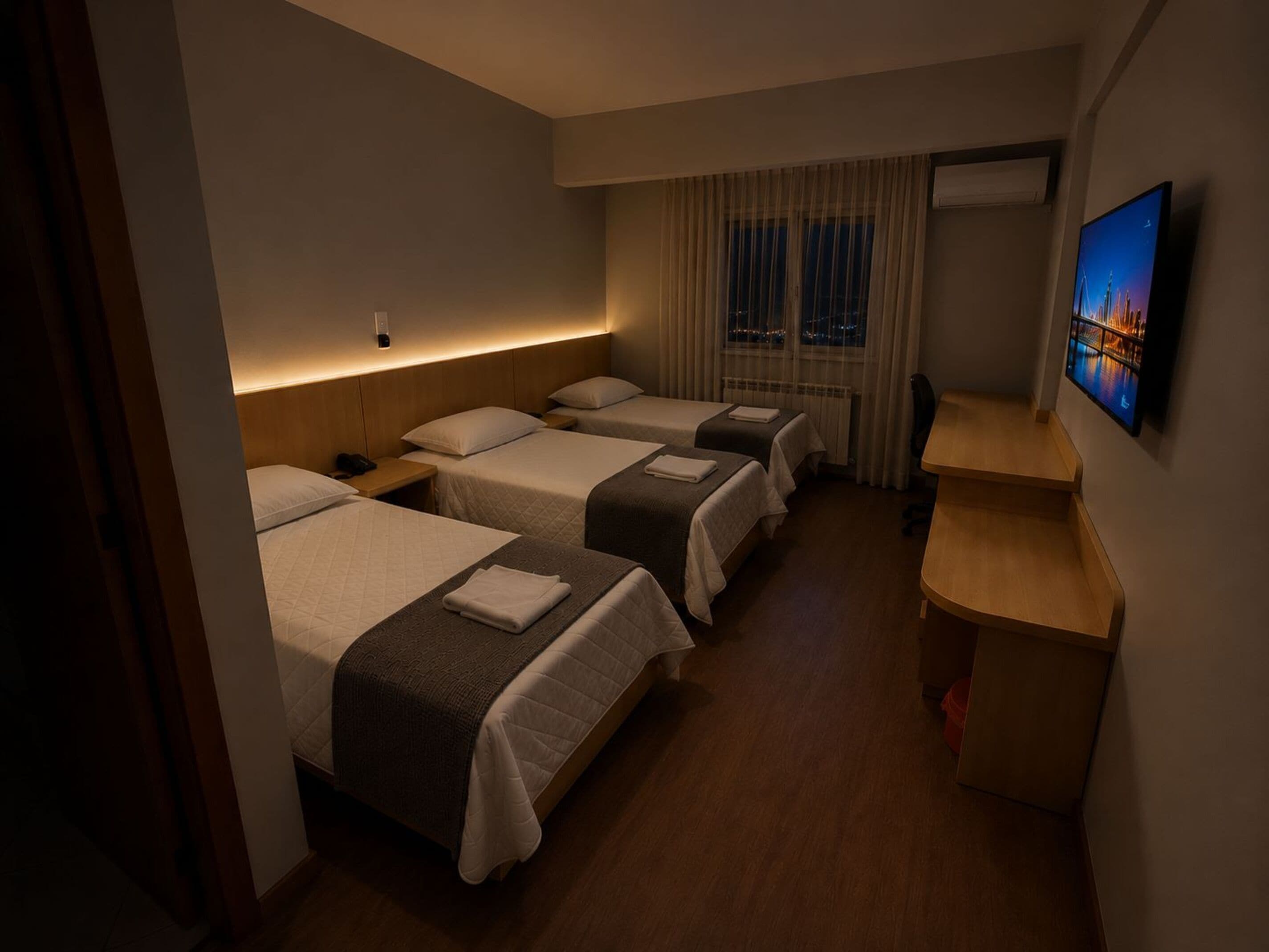 Classic trippelrum | Minibar, mörkläggningsgardiner, ljudisolering och gratis wi-fi