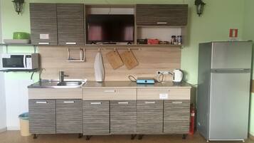 Shared fridge, microwave