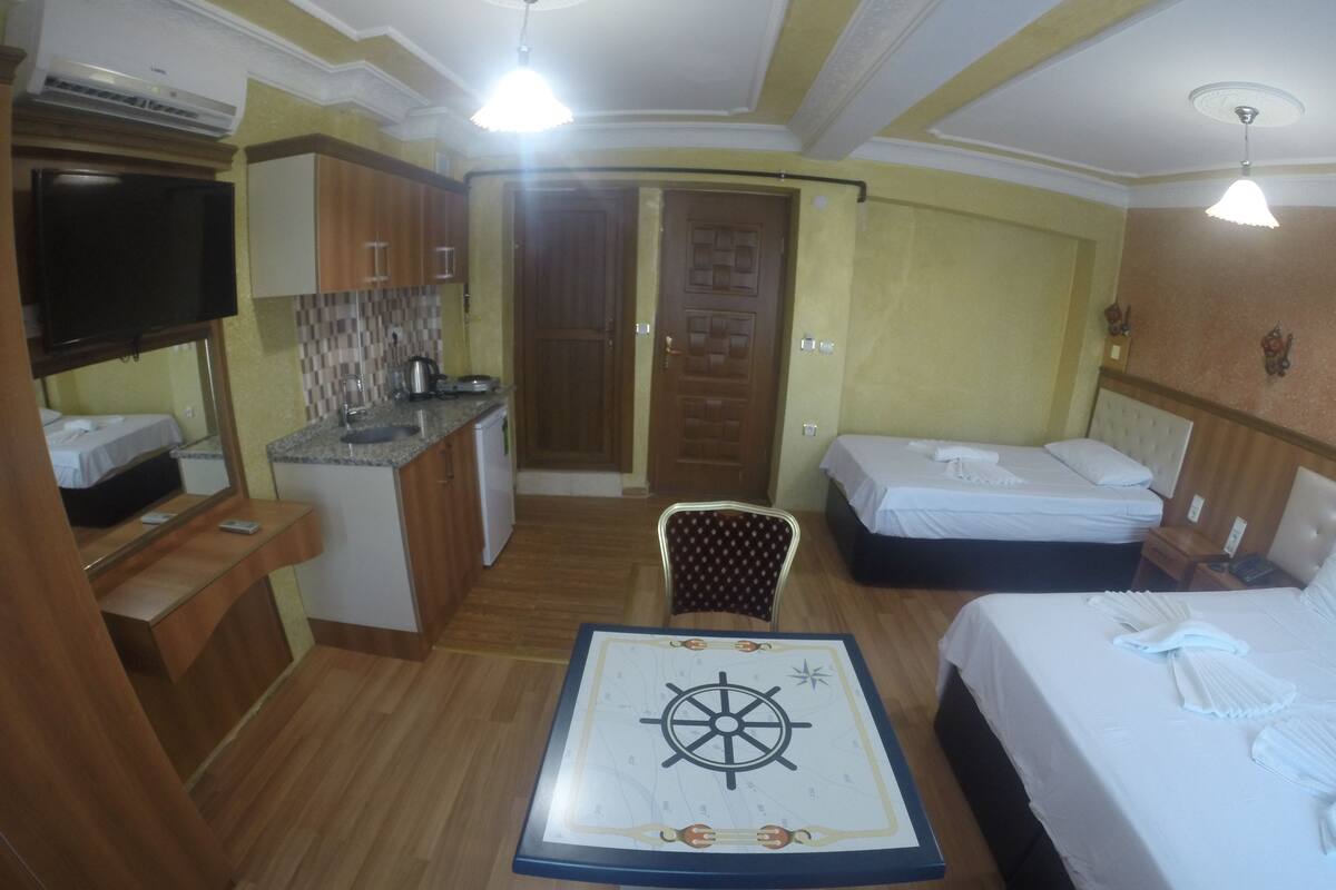In-room safe, desk, soundproofing, iron/ironing board (on request)