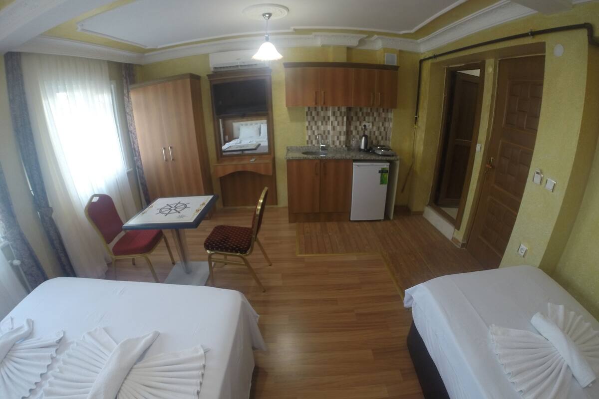 In-room safe, desk, soundproofing, iron/ironing board (on request)