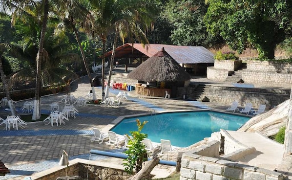 2 outdoor pools, pool umbrellas, sun loungers